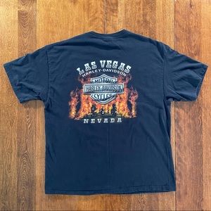 Mens Harley Davidson T-shirt black XL Las Vegas